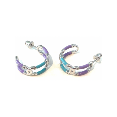 Infinity Love Enamel Earrings