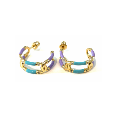 Infinity Love Enamel Earrings