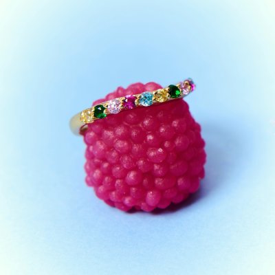 Eternity Wave Rainbow Ring