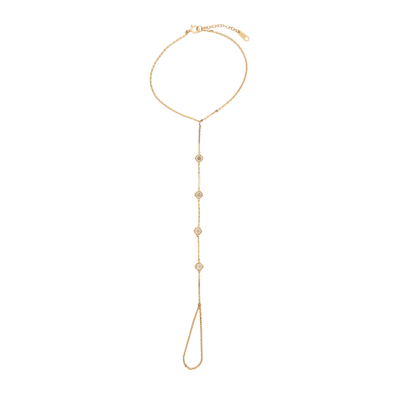 Asscher Cut Diamond Hand Bracelet