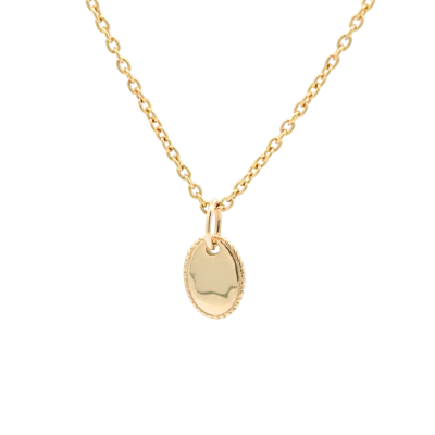 Oval Rope Custom Pendant