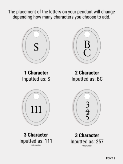 Oval Rope Custom Pendant