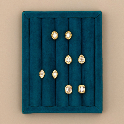 Oval Rope Lab Grown Diamond Stud Earrings