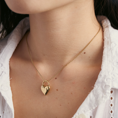 Heart Necklace in Gold