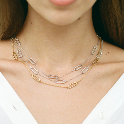 Pavé Infinity Love Necklace 19 Motifs