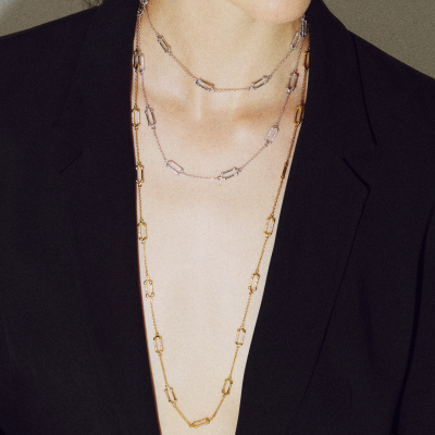 Pavé Infinity Love Necklace 19 Motifs