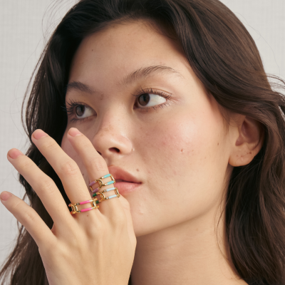 Infinity Love Enamel Ring