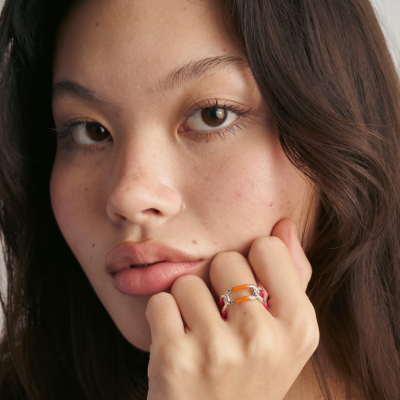 Infinity Love Enamel Ring