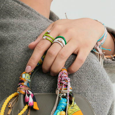 Skinny Wave Enamel Ring