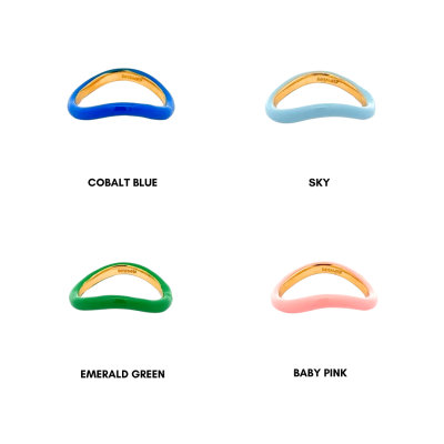 Skinny Wave Enamel Ring