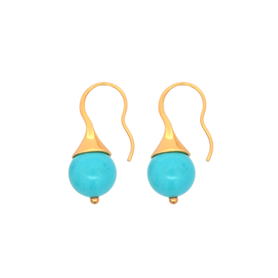 Sphere Turquoise Earrings