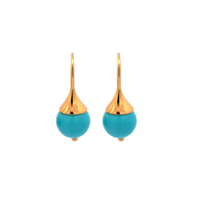 Sphere Turquoise Earrings