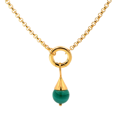 Sphere Malachite Pendant