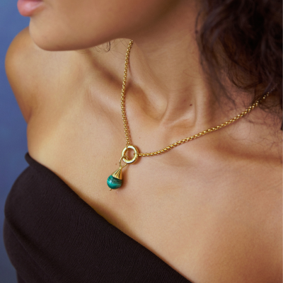 Sphere Malachite Pendant