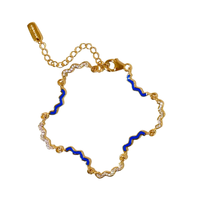 Wave Enamel Bracelet