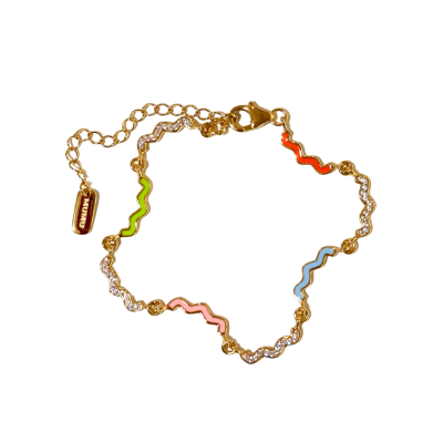 Wave Enamel Bracelet