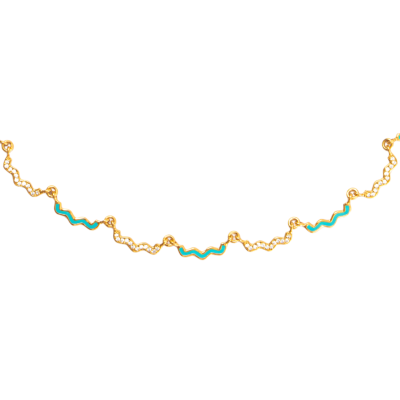 Wave Enamel Necklace