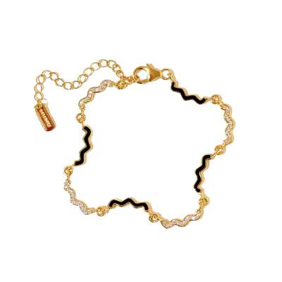 Wave Enamel Bracelet