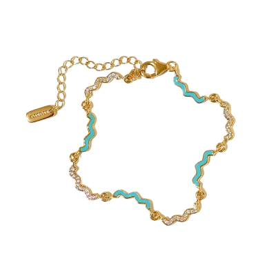 Wave Enamel Bracelet