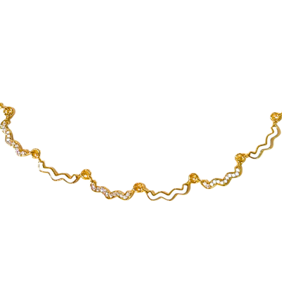 Wave Enamel Necklace