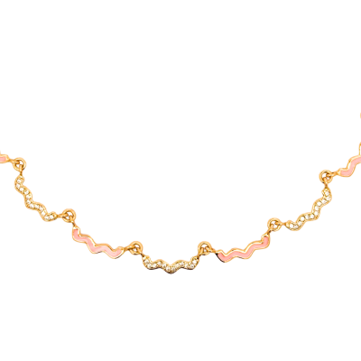 Wave Enamel Necklace