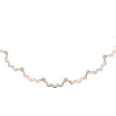 Wave Enamel Necklace