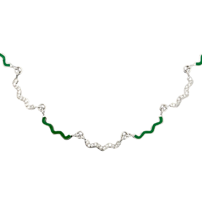 Wave Enamel Necklace