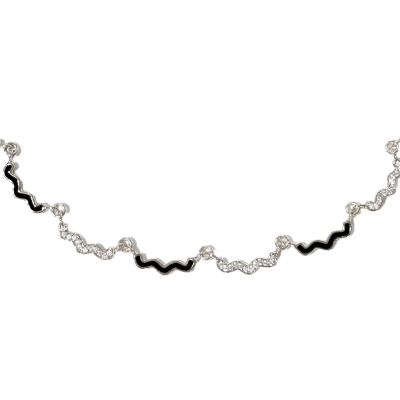 Wave Enamel Necklace