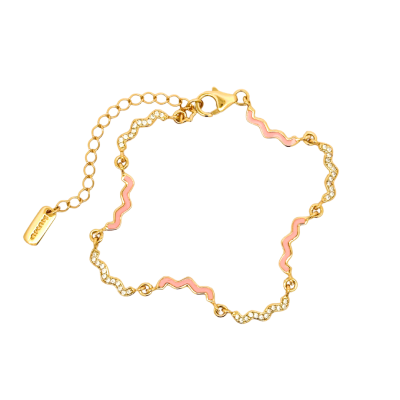 Wave Enamel Bracelet