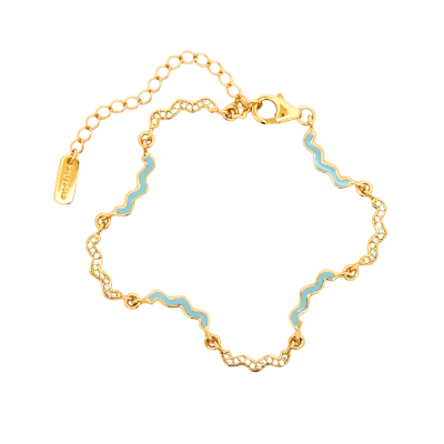 Wave Enamel Bracelet