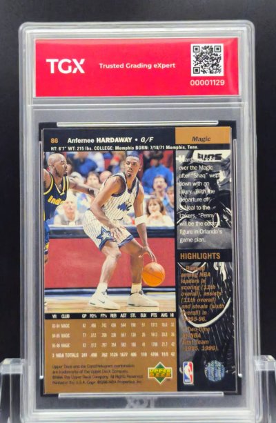 1996 UPPER DECK  #86  ANFERNEE HARDAWAY