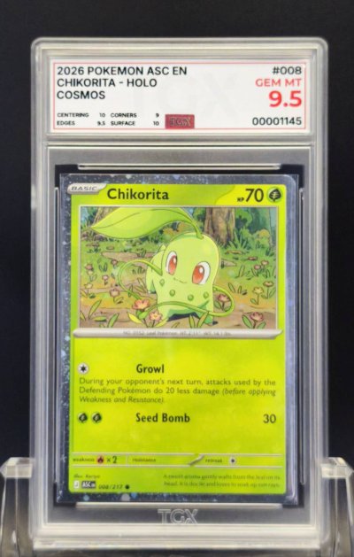 2026 POKEMON ASC EN  #008  CHIKORITA - HOLO