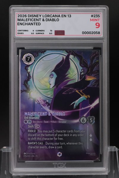 2026 DISNEY LORCANA EN 13  #235  MALEFICENT & DIABLO