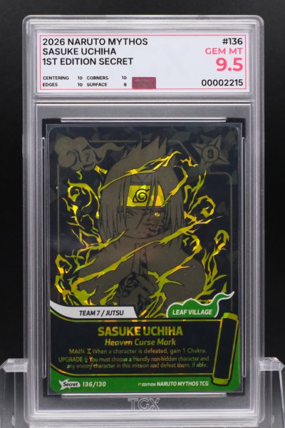 2026 NARUTO MYTHOS  #136  SASUKE UCHIHA