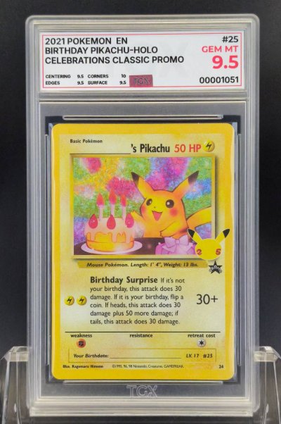 2021 POKEMON EN  #25  BIRTHDAY PIKACHU-HOLO