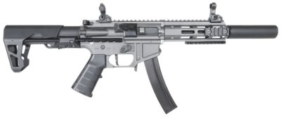 King Arms - PDW 9MM SBR SD GREY ( AEG )