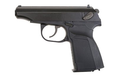 WE - MAKAROV BLACK WITH SILENCER ( GBB )