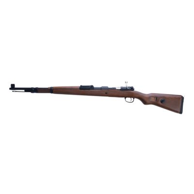 Double Bell Kar98K Gas Shell Ejecting Real Wood Rifle tampak samping kiri.