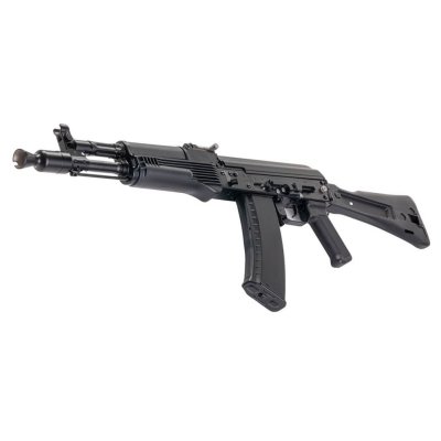 VFC AK105 Gas Blowback Rifle tampak dari sudut kiri depan.