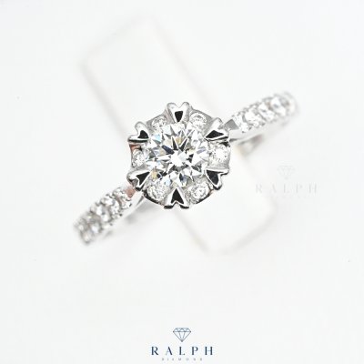 Solitaire Engagement Ring with Heart prong