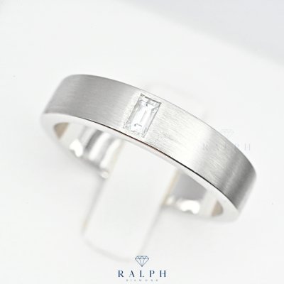 Men Baguette Diamond Ring