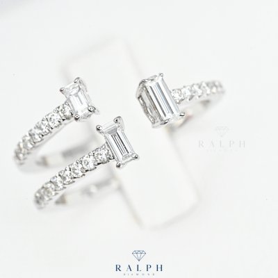 Tri Star Baguette Diamond Ring