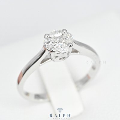 Illusion Solitaire Ring