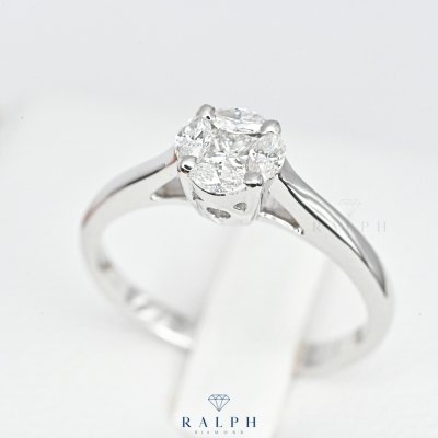 Illusion Solitaire Ring