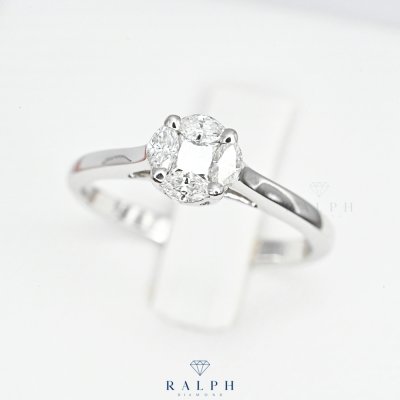 Illusion Solitaire Ring