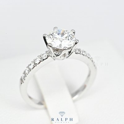 Solitaire Engagement Ring 1.00 Carat