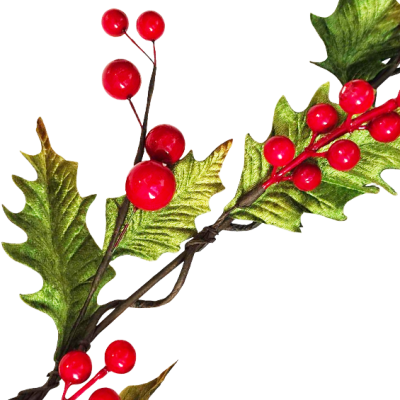 1.8m. Christmas Garland with Red Berry