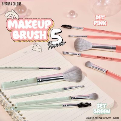 Sivanna Colors Makeup Brush 5 Pieces