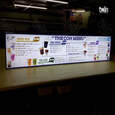 ป้ายไฟ Led Fabric Light box