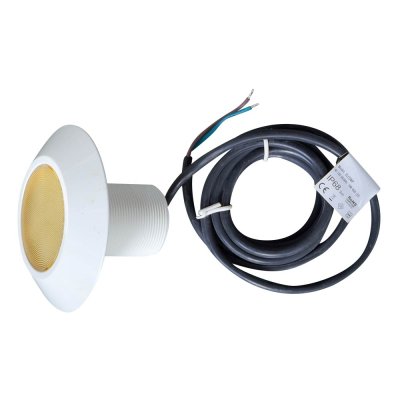 ไฟ ELCOMP-RGB  10W/12V แสงสี RGB เปลี่ยนสีอัตโนมัติ  สำหรับสระไวนิล เฉพาะโคม เกรด B (เก่าเก็บผิวหน้าเหลืองนิดหน่อย)